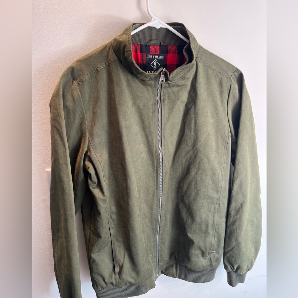 Indigo Star Men's Bomber - Forest Green Medium